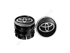 Заглушка колісного диска Toyota 60x55 чорний ABS пластик (4шт.) 50010 (50010) / Ковпаки