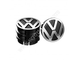 Заглушка колесного диска VW 60x55 черный ABS пластик (4шт.) 50007 (50007) - Колпаки