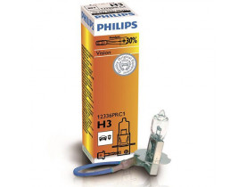 Автолампа Philips Vision H3 +30% (12336PR C1) 1.27e (12336PR C1) / Лампи галогенні