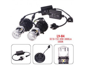 Лампы PULSO L9/H4-H/L/LED-chips CSP/12v35w/3000Lm/5000K (L9-H4-Mini Lens) - Лампы головного света
