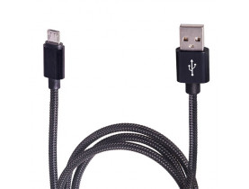 Кабель USB - Micro USB (Black) ((400) Bk) / Кабелі USB