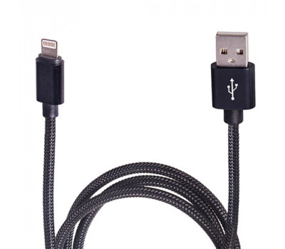 Кабель USB - Apple (Black) ((100) Bk)