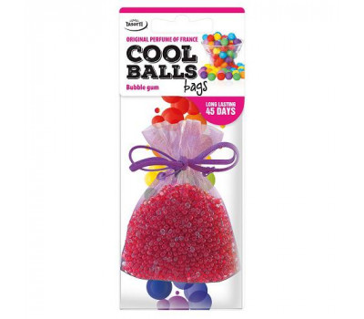 ААроматизатор на зеркало мешочек Tasotti/серия "Cool Balls Bags" - Bubble Gum ((24/240))