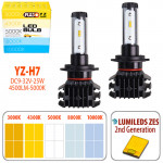 Лампы PULSO YZ/H7/LED-chips ZES-Philips/9-32v2*25w/4500Lm/3000-4300-5000-6500-10000K (YZ-H7)
