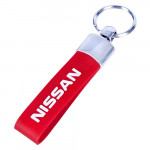 Брелок с резиновым ремешком NISSAN красный. (резин. рем. NS)