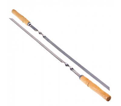 Шампур SS с деревянной ручкой 600х10х2мм УК-Ш60Д (МРН014319)