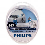 Автолампа Philips Crystal Vision H7 12V 55W PX26d 2 шт. (12972CVSM) біле яскраве світло (12972CVSM)