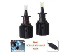 Лампи PULSO J1/H3/LED-chips CSP/9-32v2*20w/4000Lm/6500K (J1-H3) / Лампи головного світла