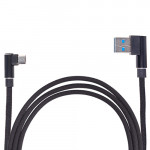 Кабель USB - Micro USB (Black) 90° ((400) Bk 90°)