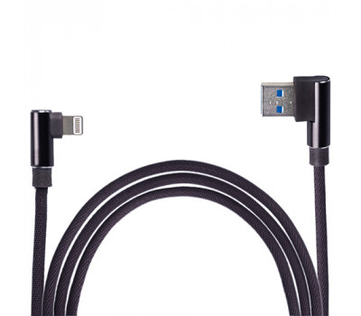 Кабель USB - Apple (Black)  90° ((100) Bk 90°)