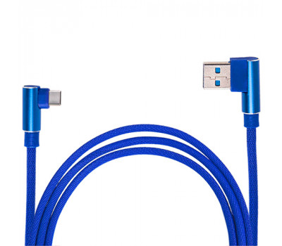 Кабель USB - Type С (Blue) 90° ((200) Bl 90°)