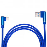 Кабель USB - Micro USB (Blue) 90° ((400) Bl 90°)