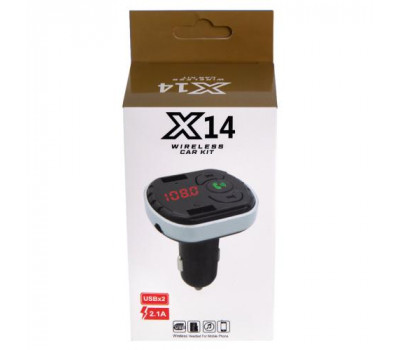 Модулятор FM 5в1 Х14 12-24v Bluetooth (X14)