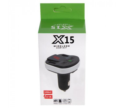 Модулятор FM 5в1 Х15 12-24v Bluetooth (X15)