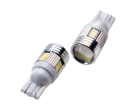 Лампа диодная T-10-6SMD-5630 линза 0176/10217 (T-10-5630-6) - Лампы LED