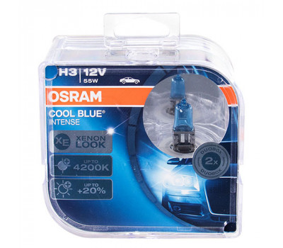 Автолампа OSRAM Cool Blue Intense +20% H3 12V 55W PK22s (64151CBI-HCB BOX)