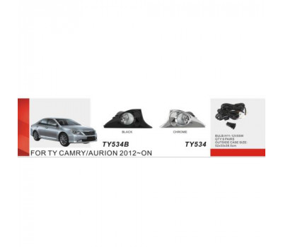 Фари доп.модель Toyota Camry 50 2011-14/TY-534B/H11-12V55W/ел.проводка (TY-534B Black)
