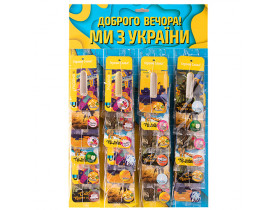 Осв.воздух Украина &quot;Почтовая марка ВСУ&quot; жидкое письмо 5,5мл MIX (кратность 24) (Yellow/Blue) - Освежители  Aromica /MIX