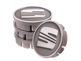 Заглушка колесного диска SEAT 60x55 серый ABS пластик (4шт.) 53988 (53988) - Заглушки колесных дисков