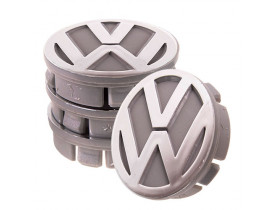 Заглушка колесного диска VW 60x55 серый ABS пластик (4шт.) 53989 (53989) - Колпаки