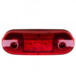 Повторювач габариту (палець овал) 9 LED 12/24V червоний (EK-131-red)