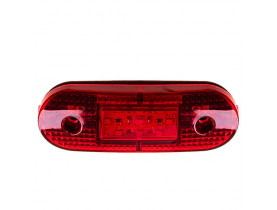 Повторитель габарита (палец овал) 9 LED 12/24V красный (EK-131-red) - Стопы дополнительные