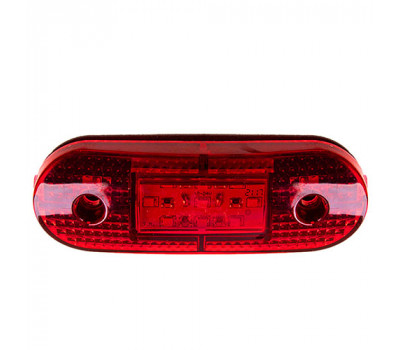 Повторитель габарита (палец овал) 9 LED 12/24V красный (EK-131-red)