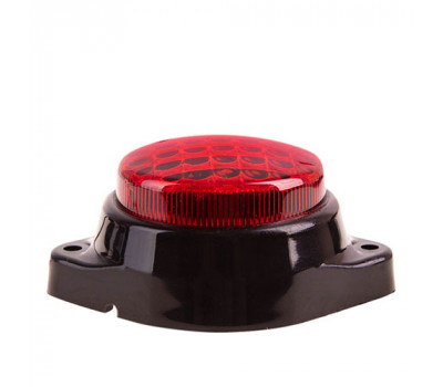 Повторитель габарита (круглый) 6 LED 12/24V красный 35*50*80 мм GERAY (201614-K)