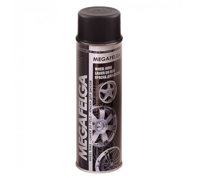 Deco Color Краска аэроз. 500ml Megafelga/для дисков чёрный сатин (725434)