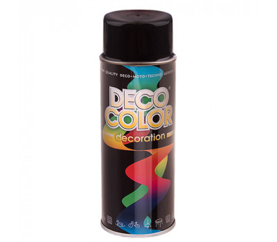 Deco Color Краска аэроз. 400ml Decoration/черный мат (RAL9005/720156)