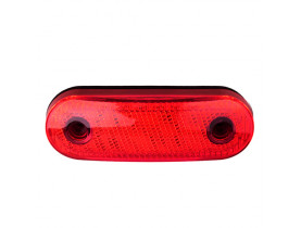 Повторитель габарита (овал) 21 LED 12/24V красный (TH-2130-red) / Додаткові стопи