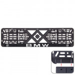 Рамка номер пластик SR с хромом. рельефной надписью BMW (РН-VCH-15650)