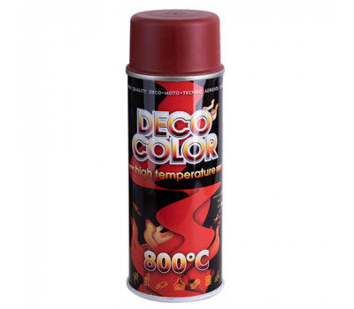 Deco Color Краска аэроз. 400ml /термостойкая 800*С красный (725328)