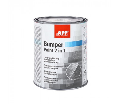 APP Краска бамперная Bumper Paint, черная1.0l (020801)
