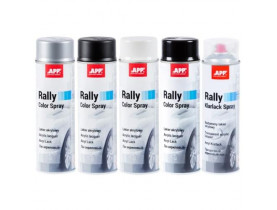 APP Краска аэрозольная Rally Color Spray, черный мат. 600ml (210112) - Расходники для малярных работ