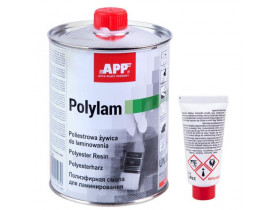 APP Смола (полиэстрова) для ламiнування  APP Polylam з затв. 975g +25g (010801) - Расходники для малярных работ