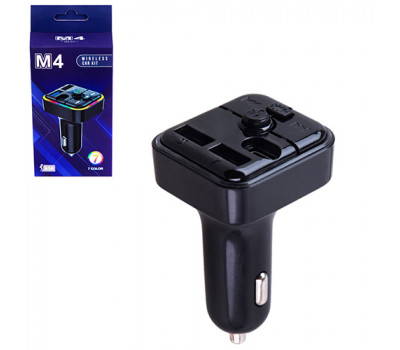 Модулятор FM 5в1 M4 12-24v Bluetooth (M4)