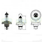 Лампа автомобильная  Галогенная лампа для фары Trifa R2 12V 45/40W P 45t (01620)