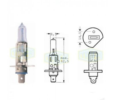 Лампа автомобильная  Галогенная лампа для фары Trifa H1 12V 55W PRIME (51655)