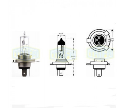 Лампа автомобильная  Галогенная лампа для фары Trifa H4 24V 70/75W Season (11662)