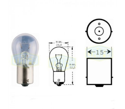 Лампа автомобильная   Лампа для стоп-сигналов и проблесковых маячков Trifa 6V 21W BA15s (00380)