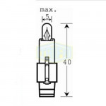 Лампа автомобильная с клиновидним цоколем Trifa 12V 1,2W BG 8-5,5d black (02736)