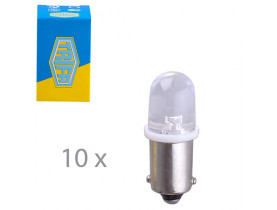Лампа автомобильная светодиодная LED индикаторная лампа Trifa 12V 0,27W BA9s T10 20mA white (02804) - Лампы TRIFA