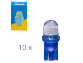Лампа автомобильная светодиодная LED с пластиковим цоколем Trifa 12V 0,27W W2,1x9,5d T10 20mA blue (02801) - Лампы TRIFA
