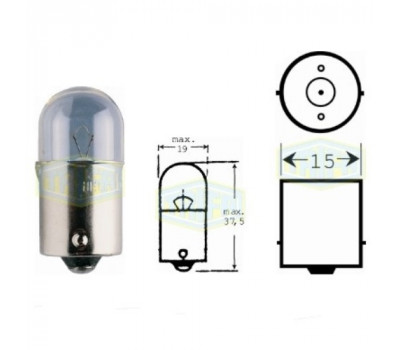 Лампа автомобильная Сферичная лампа Trifa 12V 15W BA 15s (00308)